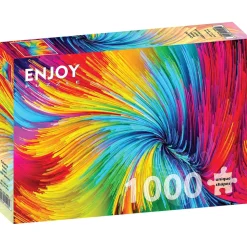 Enjoy Colourful Paint Swirl Puzzle 1000pcs