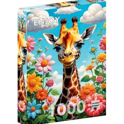 Enjoy Cute Giraffe Puzzle 1000pcs