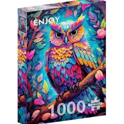 Enjoy Dazzling Owl Puzzle 1000pcs