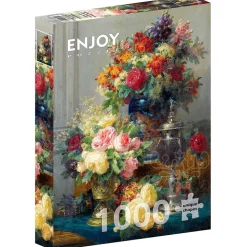 Enjoy Jean Robie Baptiste: Spring Flowers with Chalices Puzzle 1000pcs