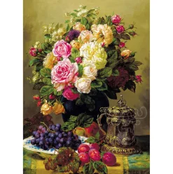 Enjoy Jean-Baptiste Robie: Still Life with Roses Puzzle 1000pcs