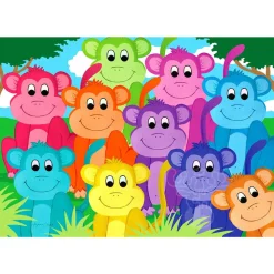 Enjoy Rainbow Monkeys Puzzle 1000pcs