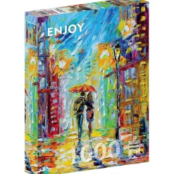 Enjoy Rainy Romance in the City Puzzle 1000pcs