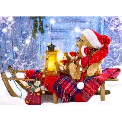 Enjoy Teddy Bears with Santa Hats Puzzle 1000pcs