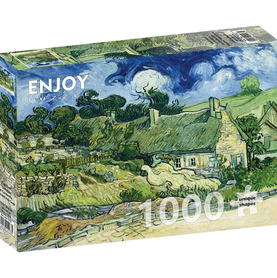 Enjoy Vincent Van Gogh: Thatched Cottages at Cordeville Puzzle 1000pcs