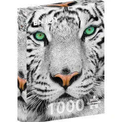 Enjoy White Siberian Tiger Puzzle 1000pcs