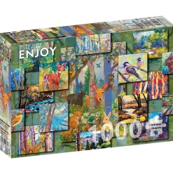 Enjoy Woodland Collage Puzzle 1000pcs