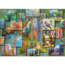 Enjoy Woodland Collage Puzzle 1000pcs