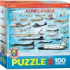 Eurographics Airplanes Puzzle 100pcs
