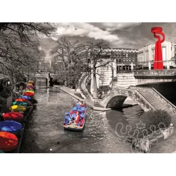 Eurographics Cities: San Antonio, River Walk Puzzle 1000pcs RETIRED