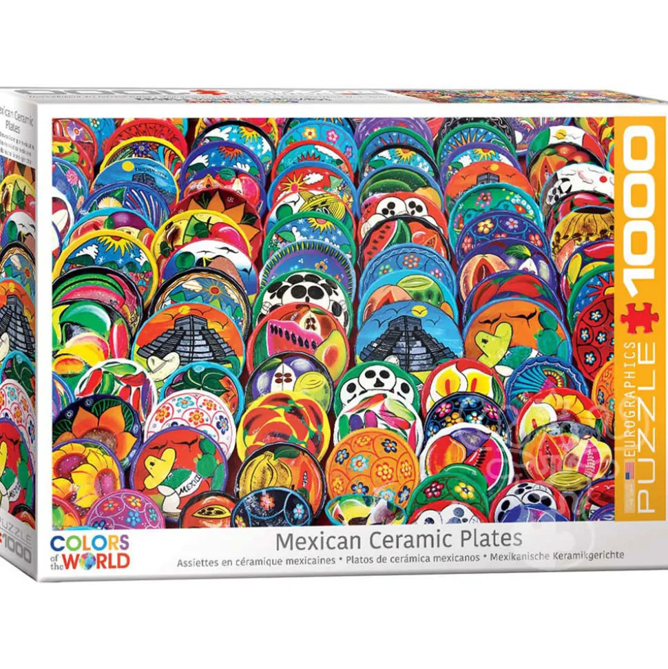 Eurographics Colors of the World: Mexican Ceramic Plates Puzzle 1000pcs RETIRED