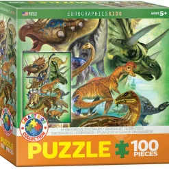 Eurographics Herbivorous Dinosaurs Puzzle 100pcs