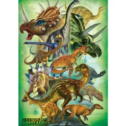 Eurographics Herbivorous Dinosaurs Puzzle 100pcs