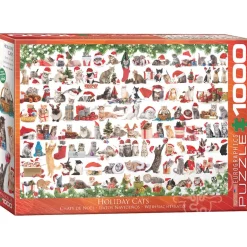 Eurographics Holiday Cats Puzzle 1000pcs