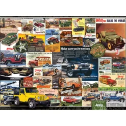 Eurographics Jeep Advertising Collection Puzzle 1000pcs
