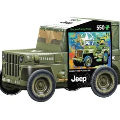 Eurographics Jeep® The Army Truck Puzzle 550pcs in a Military Jeep Shaped Tin