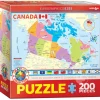 Eurographics Map of Canada Puzzle 200pcs