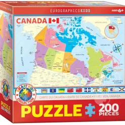 Eurographics Map of Canada Puzzle 200pcs