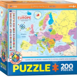 Eurographics Map of Europe Puzzle 200pcs