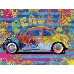 Eurographics VW Beetle Splash Puzzle 550pcs in a Shaped Tin
