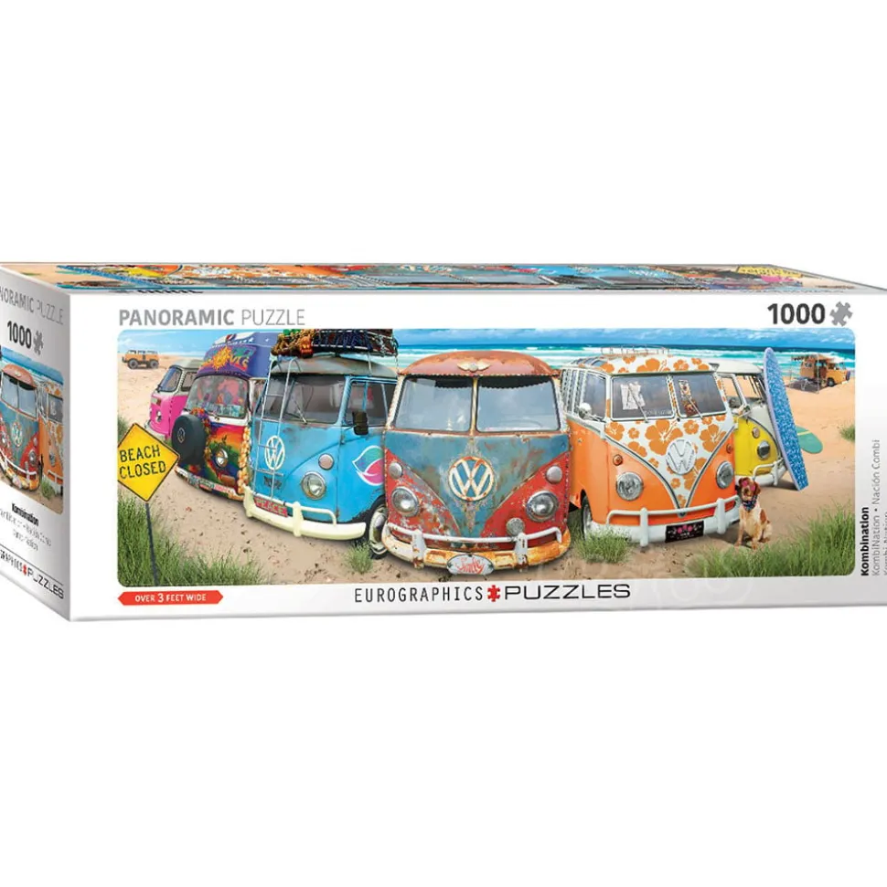 Eurographics VW Bus - KombiNation Panoramic Puzzle 1000pcs