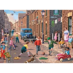 Falcon Playing in the Street Puzzle 2 x 500pcs