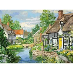 Falcon Riverside Cottages Puzzle 2 x 500pcs