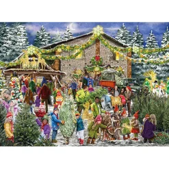 Falcon The Christmas Tree Farm Puzzle 2 x 1000pcs*