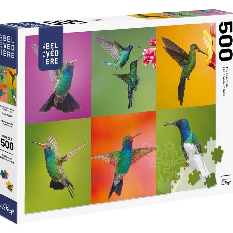 FINAL SALE Pierre Belvedere Dubuc: Hummingbird Collage Puzzle 500pcs