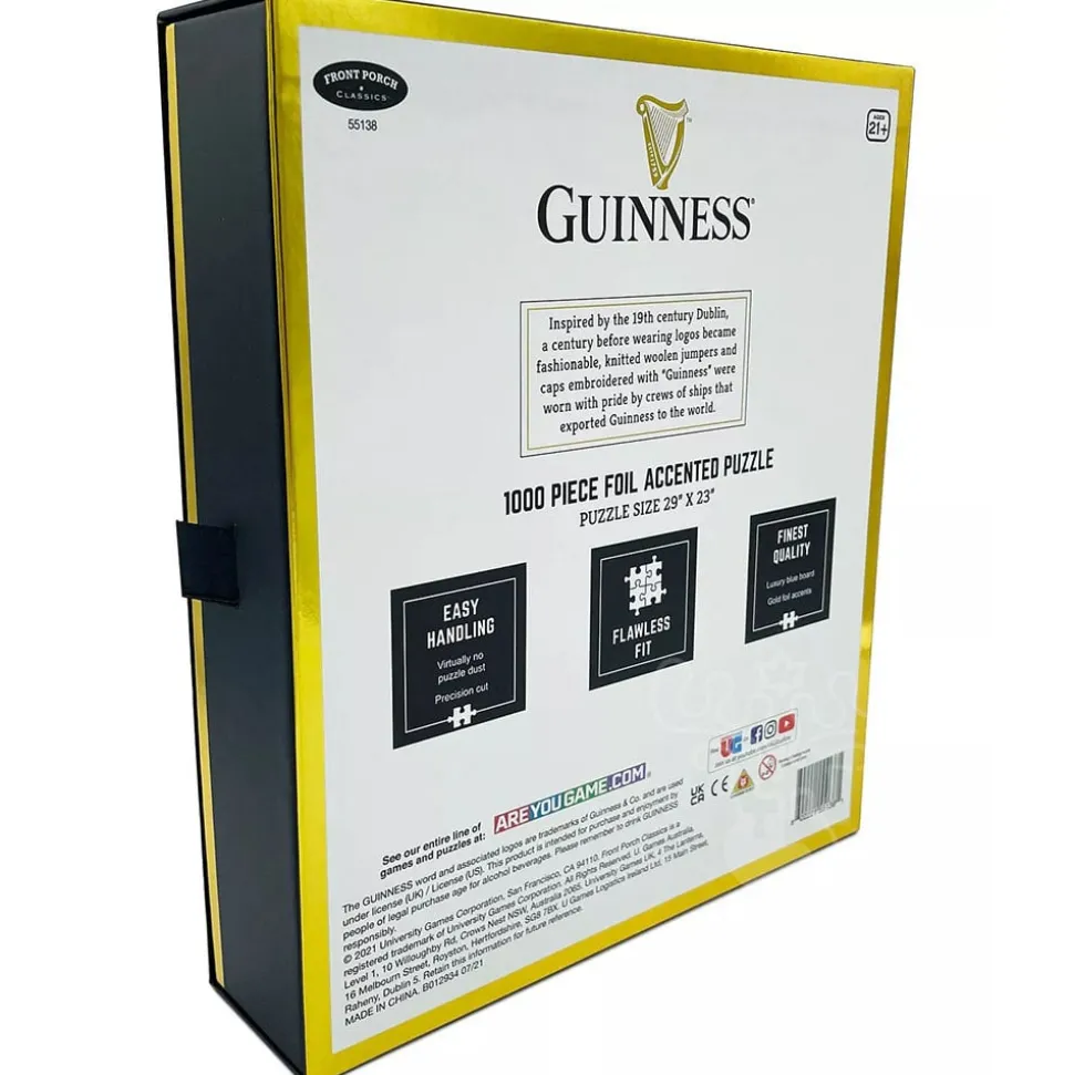 Front Porch Classics Guinness Coaster Foil Accented Puzzle 1000pcs