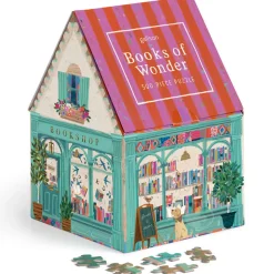 Galison Books of Wonder Puzzle 500pcs in a House Shaped Box