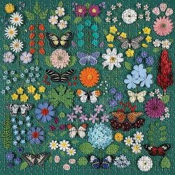 Galison Butterfly Botanica Puzzle with Shaped Pieces 500pcs