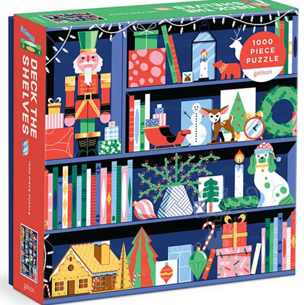 Galison Deck the Shelves Puzzle 1000pcs