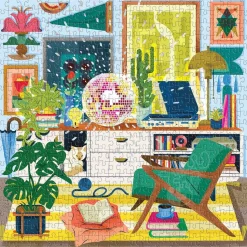 Galison Disco Life Foil Puzzle 500pcs