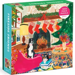 Galison Fireside Friends Puzzle 1000pcs