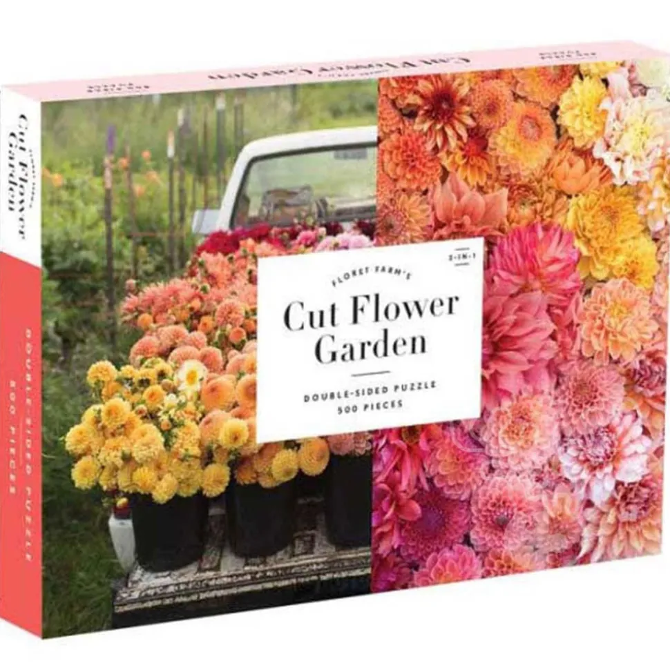 Galison Floret Farm’s Cut Flower Garden Double Sided Puzzle 500pcs