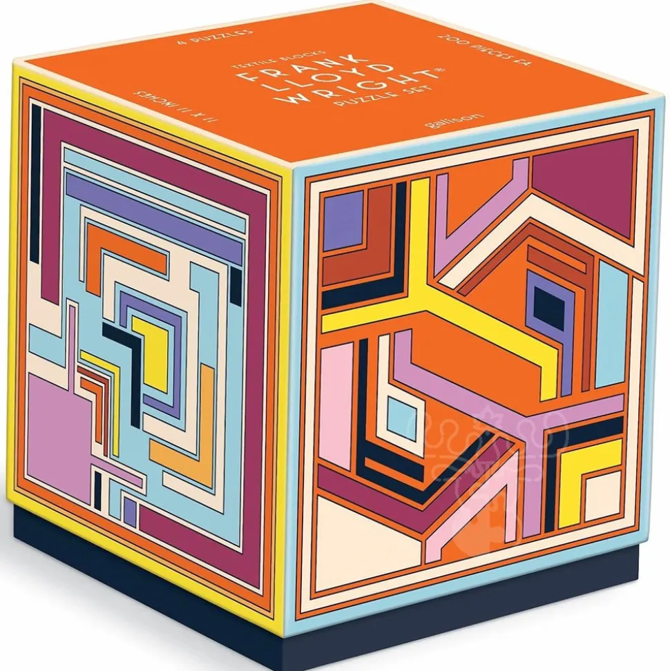 Galison Frank Lloyd Wright Textile Blocks Puzzle 4 x 200pcs