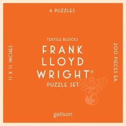 Galison Frank Lloyd Wright Textile Blocks Puzzle 4 x 200pcs