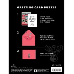 Galison Good Luck Greeting Card Puzzle 60pcs