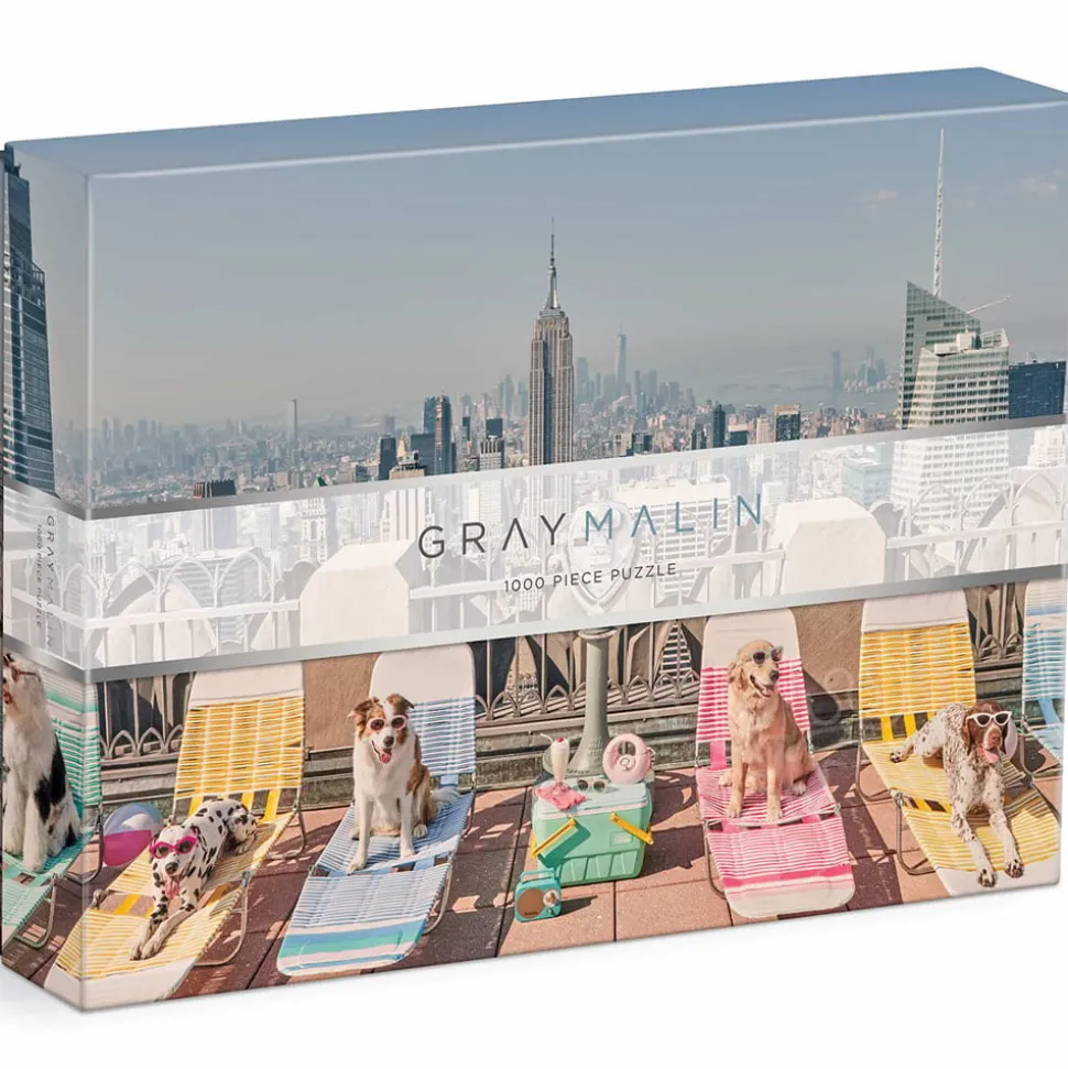 Galison Gray Malin The Dogs of New York City Puzzle 1000pcs