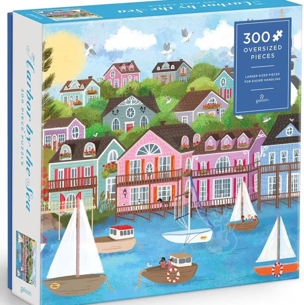 Galison Joy Laforme Harbor by the Sea Puzzle 300pcs