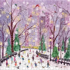 Galison Joy Laforme Snowy Night Puzzle 500pcs