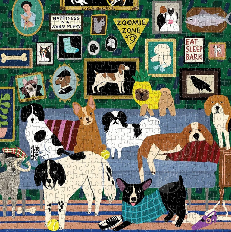 Galison Lounge Dogs Puzzle 500pcs