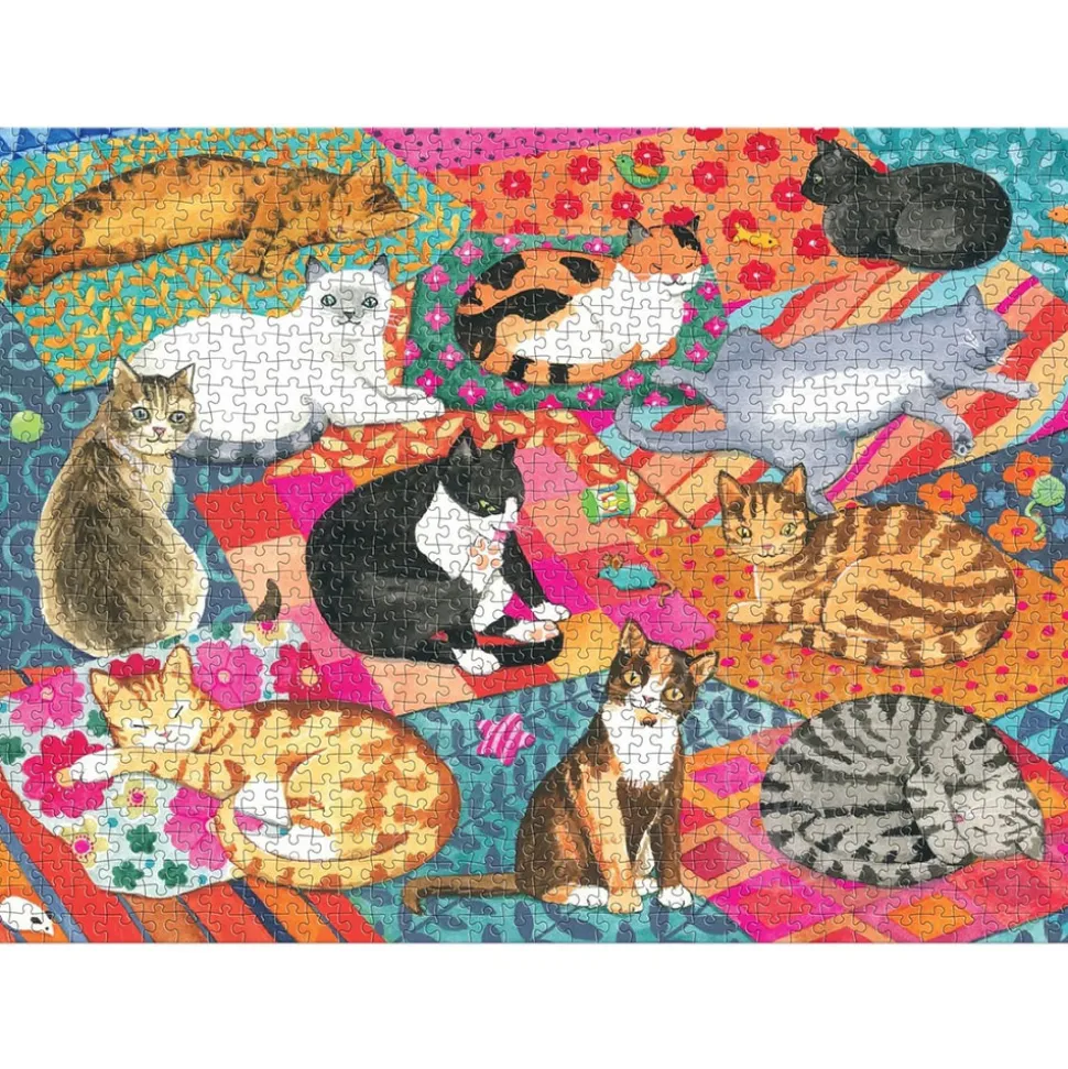 Galison Lounging Cats Puzzle 1000pcs