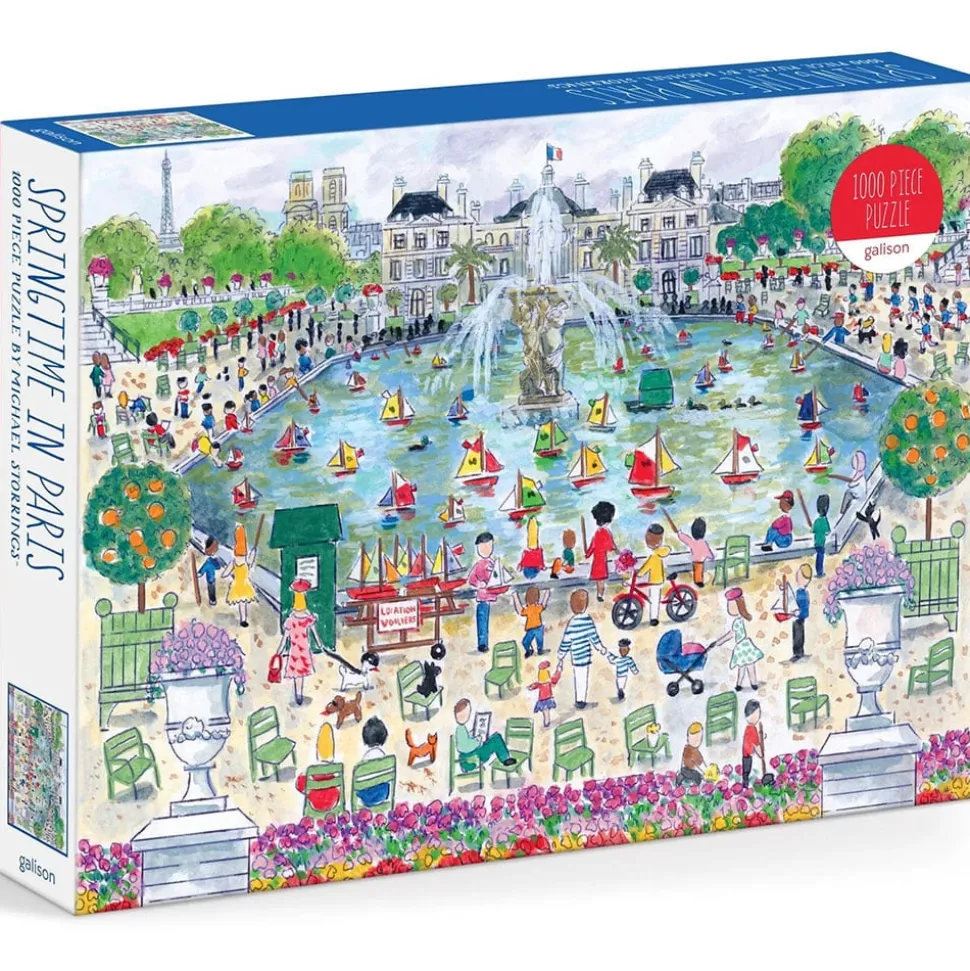 Galison Michael Storrings Springtime in Paris Puzzle 1000pcs