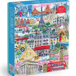 Galison Michael Storrings Cities Around the World Puzzle 1000pcs