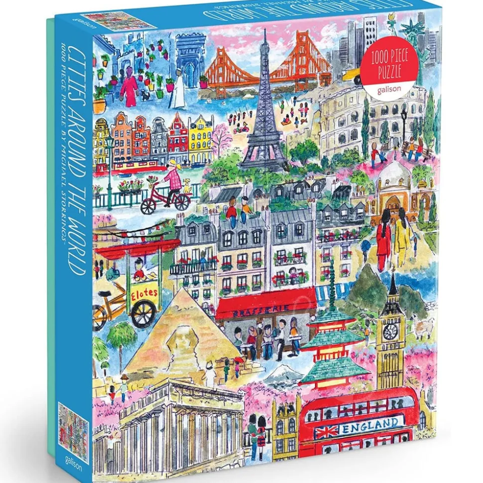 Galison Michael Storrings Cities Around the World Puzzle 1000pcs