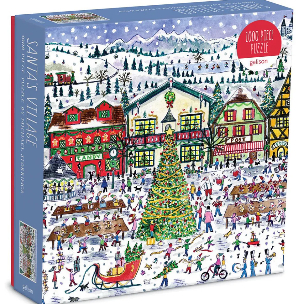 Galison Michael Storrings Santa's Village Puzzle 1000pcs