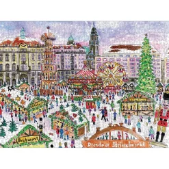 Galison Michael Storrings Christmas Market Puzzle 1000pcs