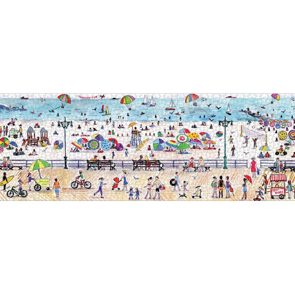 Galison Michael Storrings Summer Fun Panoramic Puzzle 1000pcs